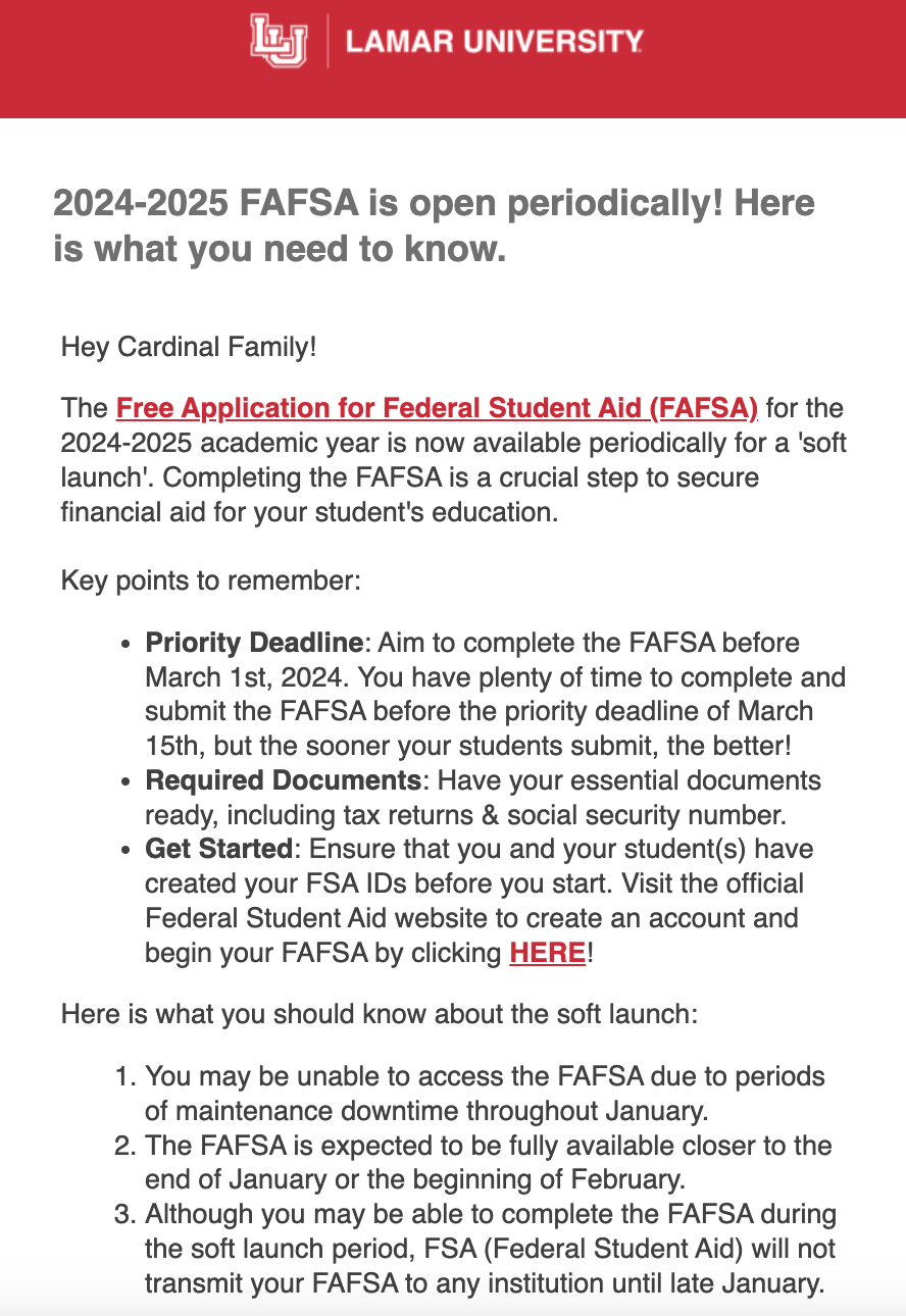 How to communicate 2024 FAFSA changes — CampusESP